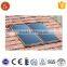 Solar thermal system rooftop flat plate solar panels