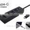 USB 3.1 Type-C (USB-C) Hub combo 3 USB3.0 Port and High speed SD TF MMC card reader with Power Switch