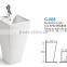 G-008 pubilc bathroom free standing basin with pedestal