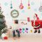 XLarge Merry Christmas Santa Claus Christmas Tree Christmas Stockings Christmas Gifts Wall Decals, Living Room Bedroom Shop Wind