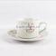 Fine quality porcelain tableware wholesale ceramic cup and saucer