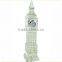 Noble 3d laser Metal covered surface Crystal Big Ben model with clock for tourist souvenir