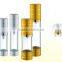 Professinal round shape cosmetic acrylic airless plastic bottle with pump skin care packaging bottle                        
                                                Quality Choice