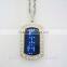 2015 Cool gifts LED metal name badge electronic digital programmable led keychain( direct manufacturer)