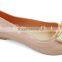 2015 Sweet Girl Hollowed Causal Plastic Clear Jelly PVC Comfortablt Walking Flat Ballerina Shoes for Lady