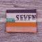 Cheap polyester woven garment labels main label for jeans clothing