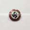 different technics cute cheap custom metal badge/security badge with butterfly cap for kids