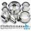 Stainless steel custom high polish ear jewelry double flare ear plug tunnel