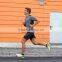 Mens Spring Autumn Short Sleeve Contrasted Running Shirt Orange Blue