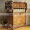Cheap antique brown cabinet with folding ironing board