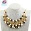 Zinc Alloy Bohemian Resin Bib Bubble Statement Necklace