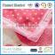 Colorful and fashion design baby blanket made of flannel fleece