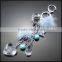 New design Korean keychain of beads hot selling birthday present love heart key chain BAC-150