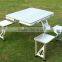 Outdoor Magnesium Alloy foldable picnic table and chair