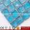 IMARK Iridescent Clear Square Glass Recycle Glass Mosaic For Swimming Pool Wall Decoration