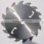 Wood cutting TCT saw blade with rakers