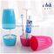 Toothbrush and toothpaste holder with cover