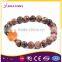 24 Hour Online Service Handmade Leopard Skin Jasper Custom Bead Bracelet