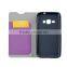 Mirror back cover for samsung galaxy j1 mobile flip cover