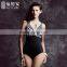 Balneaire Hot Zebra Stripe Women One Piece Swimsuit