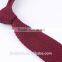 2016 latest design custom made solid burgundy new knitted pattern mens tie