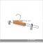 luxury wooden bottom hanger manufacture all kinds of wholesale wooden clothes hanger