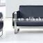 2014 modern leather office sofa single sofa three sofa in aliminium base G-315