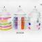 different shapes cylinder glass spice jar with direct cover for kitchen