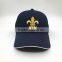 Custom design 100% cotton twill embroidered baseball cap