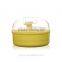 Plastic Transparent Baby After-bath Powder Puff Container Dispenser Case