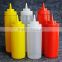 Honey Plastic Squeeze Sauce Bottle Chili Oil with Nozzle Flip Top Cap