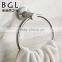 Simple Modern Hot-sale Design Stainless Steel 304 Satin Nickel Bathroom Accessory Set Towel Ring