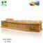 nice carving satin interior Italian wooden coffin