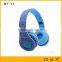 Headband style Wireless double ears shenzhen bluetooth headset With LED Scroller and Selfile FM funtcions