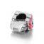 D118 925 silver flower charms,enamel color bracelet charm beads