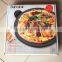 12" Round Glazed Pizza Grilling Stone with handles-Black Color