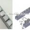 JY-2046G|OD 29mm Milky white Wheel Roller Track|Industry Roller Track for Pipe Rack System