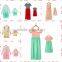 Hot sale high quality mother and daughter dressser, fashion design summer family dress set in stock