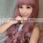 New Lolita Harajuku mixed Colors Curly Wavy Long Hair Anime Cosplay Full Wig
