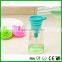 Food grade silicone foldable funnel custom mini collapsible funnel