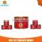 canned red color tomato paste