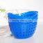 3 tier plastic storage basket for bathroom half round hanging basket