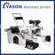 Semi automatic round bottle self adhesive labeling machine with fight coding printer