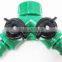 Plastic 2-Way Snap-In Garden Y Shut-Off Valve