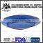 Customized blue enamel plate with rolled rim