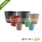 Green plastic wood stone UV protective large garden decorative plain surface planters
