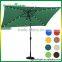 Outdoor Rectangular Solar Powered 22 LED Lighted Umbrella Patio