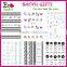Hogift Hot Selling Flower Nail Sticker,3D/Water Printing Japan Fashion Nail art Decals