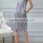 fashion clothing OEM star detailing sleeveless midi women tassels dress