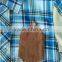 GZY Guangzhou stock lots hot sale mens plaid shirt in summer